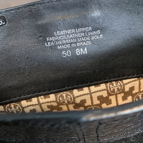 Tory Burch Corey Mid Calf Pebbled Leather Boot - Picture 10 of 16